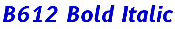 B612 Bold Italic フォント